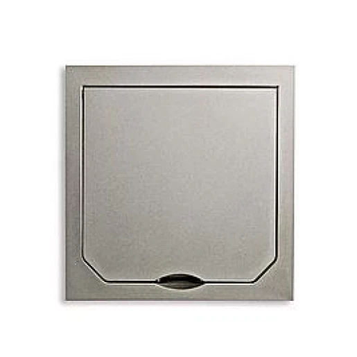ABL Schuko raam + klapdeksel met platina 94mm ip41 1471-PLM