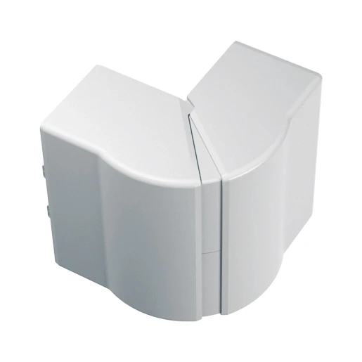 GGK buitenhoek wandgoot verstelbaar 62x170mm PVC RAL 9010 18356G