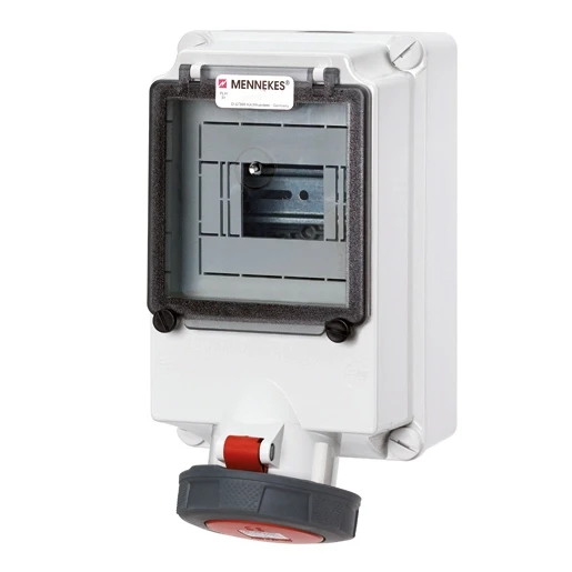 Mennekes WCD 63A 4P 6H 400V IP67 + rail