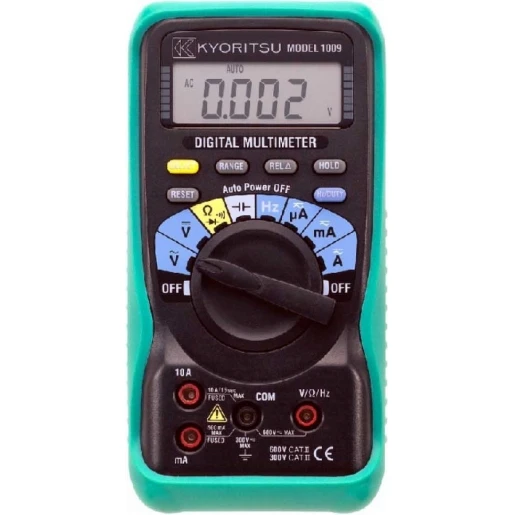 Kyoritsu Digitale multimeter ac/dc + meetsnoeren 7066a 600v ac/dc cat iii digitaal 010090301c