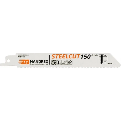 Mandrex Reciprozaagblad grof (1 stuk = 2) RVS staal 18361150