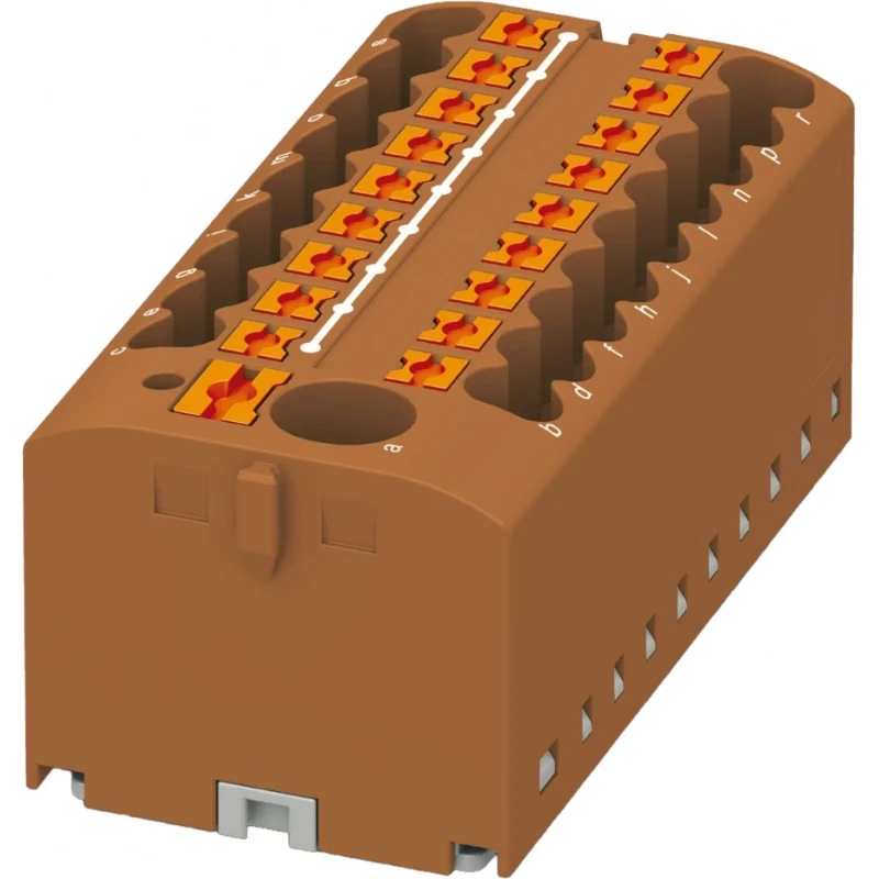 Phoenix Contact PTFIX Verbindingsrijgklem 0,14-4mm² eendr. 0,14-2,5mm² meerdr. Bruin