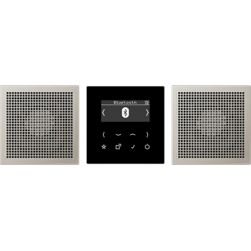Jung LS range smartradio stereo + bluetooth edelstaal DAB+ FM ontvanger DABES2BT