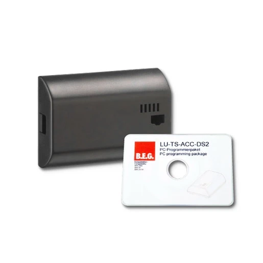 B.E.G. TS programmeerapparaat adapter usb kabel software op cd 92685