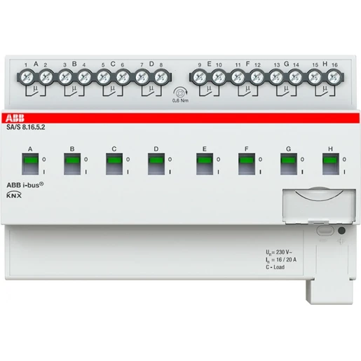 ABB Busch-Jaeger Schakel aktor professioneel knx 8-voudig 16 ampere