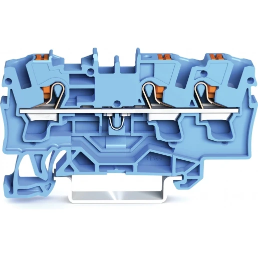 Wago 2204 Verbindingsrijgklem 1-6mm² eendr. 0,5-4mm² meerdr. Blauw