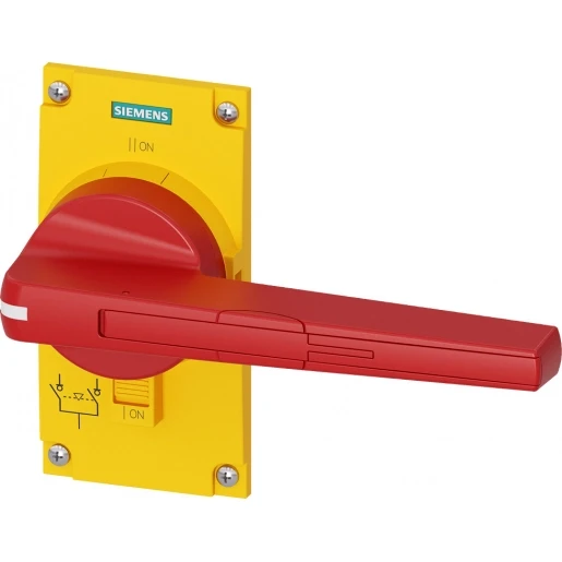 Siemens ACCESSORIES FOR 3KC0 SZ 5 DIRECT OPERATING MECHANISM YELLOW/RED WITH COVER FOR 3KC0 SZ5 3 AND 4-POLE CONTAINS 1 UNIT