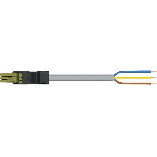 Wago SERIE 891 Patchkabel gebouwinstallatie 3p Contrastekker (female) Vrij kabeluiteinde 7000mm