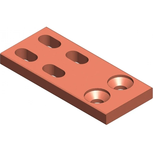 nVent Eriflex FleXbus Hulp aansluitstuk Type 1 plat en voorgeboord 220mm²