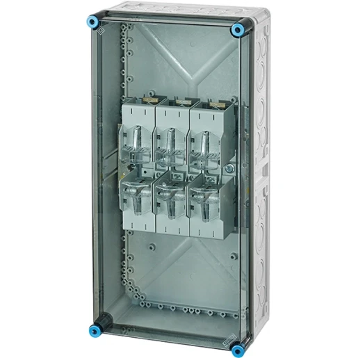 Hensel Enymod mi zekeringkast nh2 3p bm4 + pe / nul klem Mespatroon 1x400A 600x300x170mm MI 4452