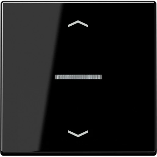 Jung A range home stuurafdekking pijl a500 enkelvoudig Glanzend zwart RAL 9005 BTA17101PSW