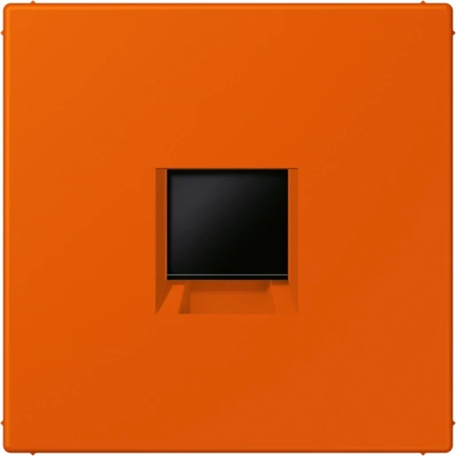 Jung LS range Afdekking centraalplaat AMP Radiall LC4320S Modular-Jack 1 connector Zonder label oranje LC1969-1WE260