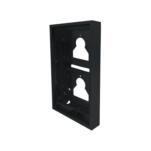 Comelit ULTRA frame met opbouwbehuizing 2 modulen zwart