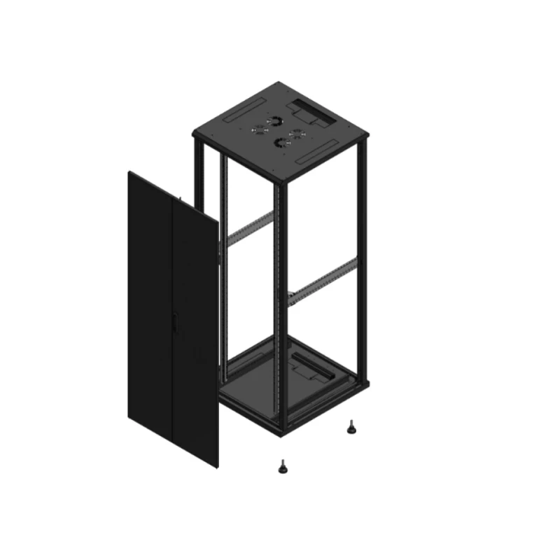 Gigamedia Vloer patchkast AV dubbel TOL SP EX 19" 42HE 800x800mm Zwart GGM 704288PTDSPEX