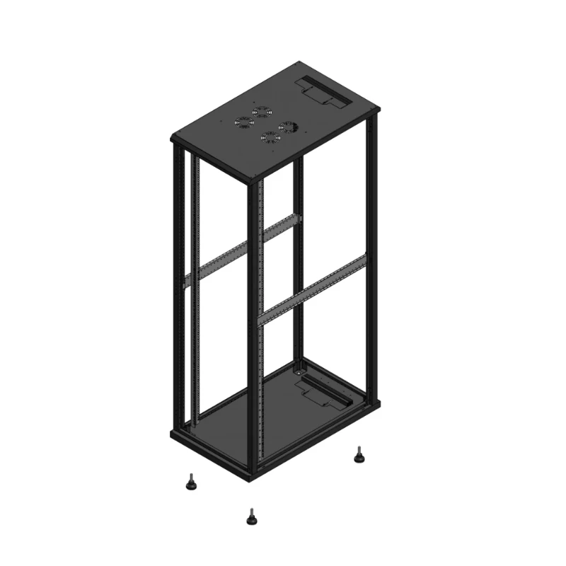 Gigamedia Vloer patchkast SP SP EX 19" 42HE 600x1000mm Zwart GGM 7042610SPSPEX