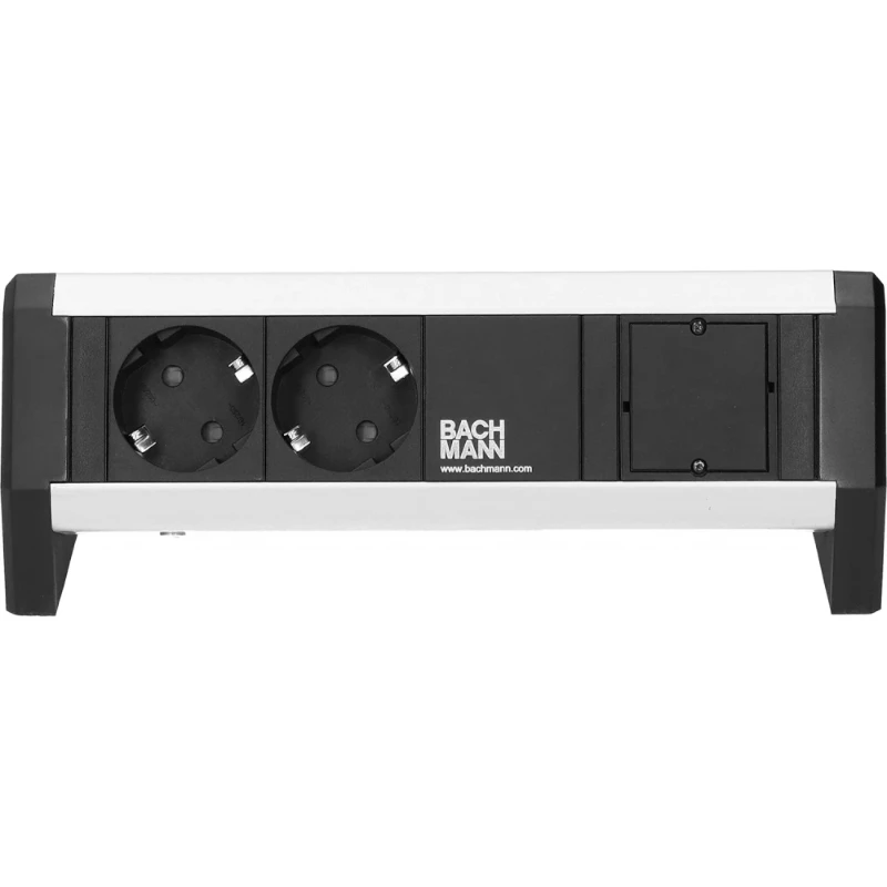 OCS Desk 1 2x 230V RA + 1x blind 1m GST incl. klem zwart/alu