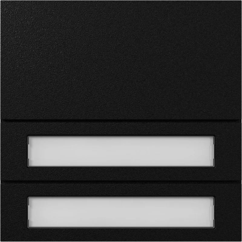 Gira System 106 Belknopmodule spreken/bellen 2-voudig zwart 5532925