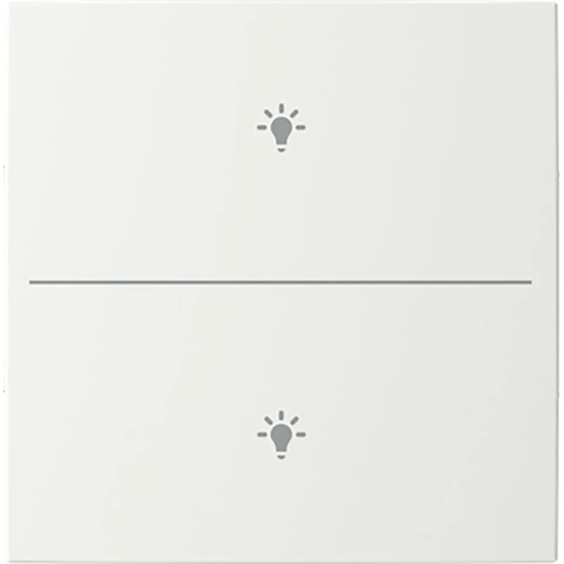 ABB Busch-Jaeger cpl v 2v drukknop lichtsymbool B-alpinwit