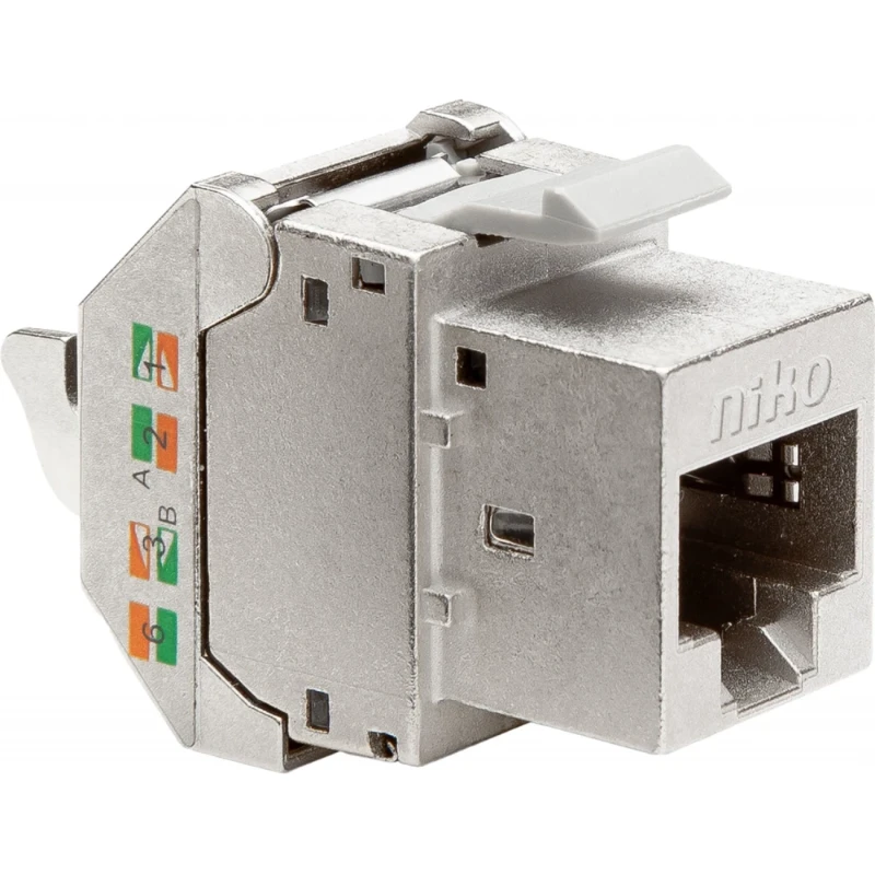 Niko Afgeschermde RJ45-connector STP Cat. 5E klaar voor PoE++ voor bandbr