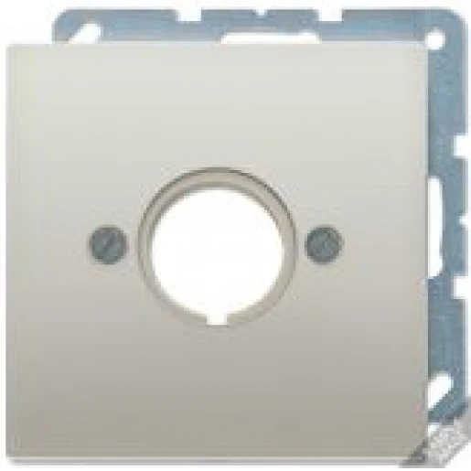 Jung LS range centraalplaat inbouwapparaten Basiselement met centrale afdekplaat 1 connector Zonder label aluminium AL2964