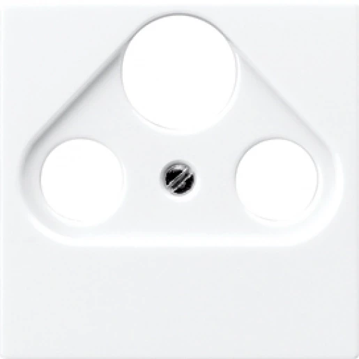 Jung A range centraalplaat cai-contactdozen a500 Satelliet 1 connector Zonder label aluminium A561PLSATAL