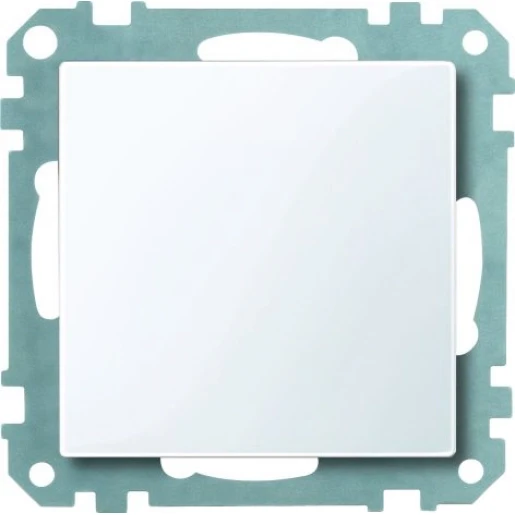 Merten Systeem M Inzetplaat Blindkap Basiselement met centrale afdekplaat Zonder label wit MTN391625