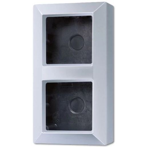 Jung AS range opbouwkap a500 2-voudig aluminium Horizontaal en verticaal AS582AAL