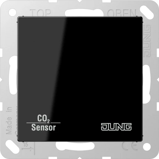 Jung A range CO2-sensor zwart inbouw CO2A2178BFSW