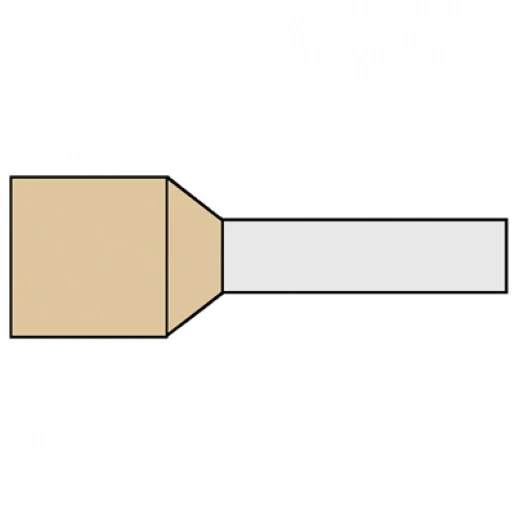 Klemko adereindhuls 35mm² 18mm Geïsoleerd Beige