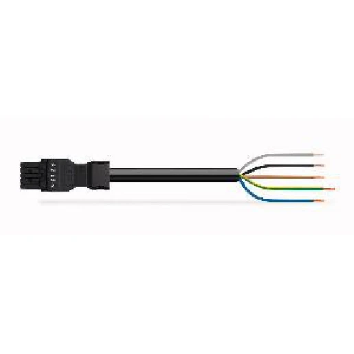 Wago Serie 891 Patchkabel gebouwinstallatie 5p Contrastekker (female) Vrij kabeluiteinde 4000mm