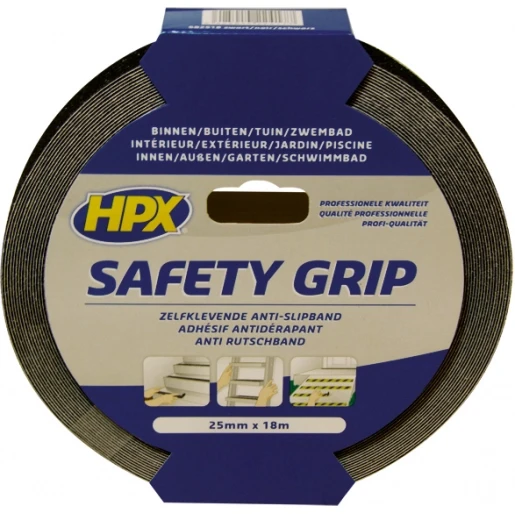 HPX zelfklevende tape 25mmx18m PVC Zwart