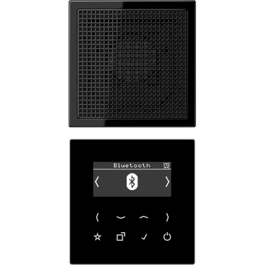 Jung LS range smartradio mono & bluetooth ls990 DAB+ FM ontvanger zwart DABLS1BTSW