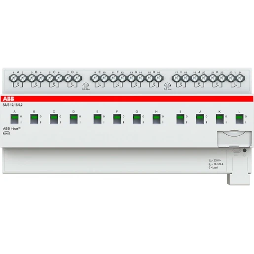 ABB Busch-Jaeger Schakel aktor professioneel knx 12-voudig 16 ampere