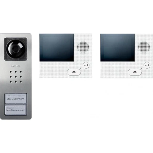 Siedle Videoset basis 2 binnenposten zilver 210008747-00