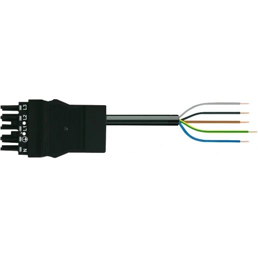 Wago SERIE 771 Patchkabel gebouwinstallatie 5p Contrastekker (female) Vrij kabeluiteinde 5000mm