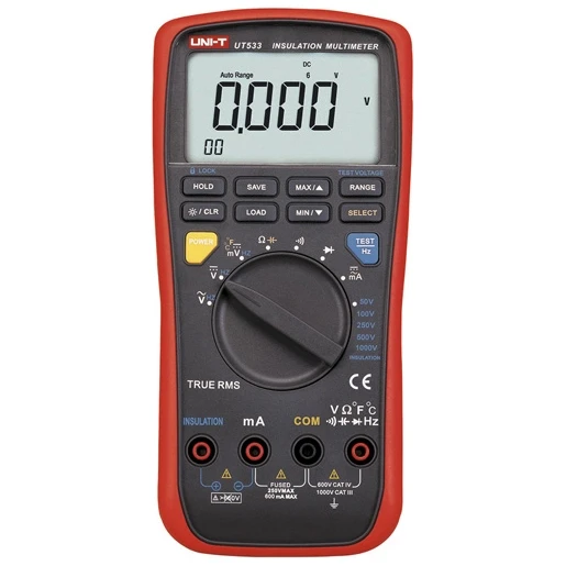 Uni-T Isolatieweerstand multimeter 1000V AC/DC UT533