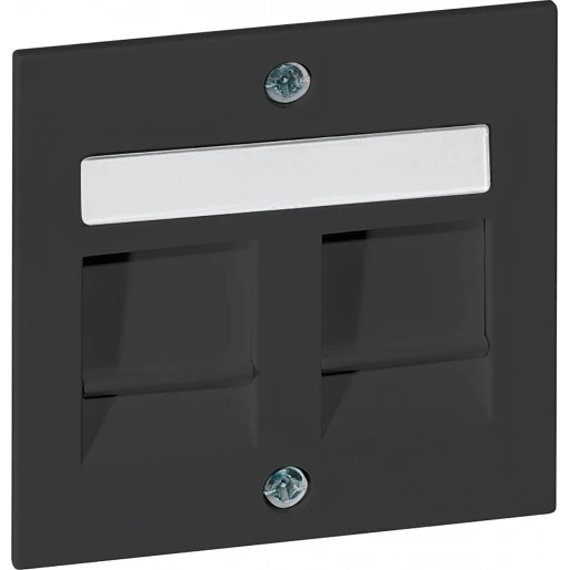 Peha Afdekking NOVA voor draagframe 600 MJ1-1 voor 624.xx PSS Modular-Jack Met label zwart 00034492