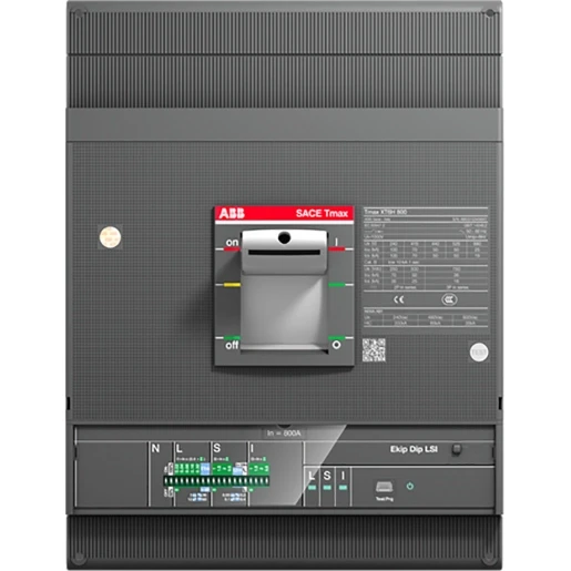 ABB XT6S 800 Ekip Dip LIG In=800 3 polig vast met vooraansluiting electronische beveiliging