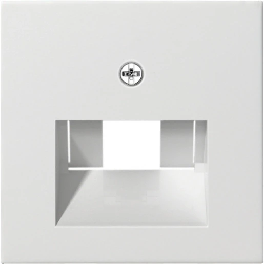 Gira System 55 afdekking netwerkaansluitdoos mat UAE/IAE Centraalplaat Zonder label wit 027027