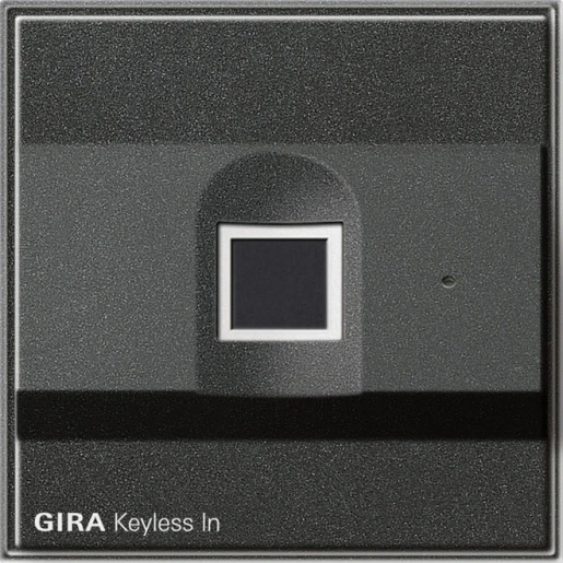 Gira TX_44 Sleutelloos in Fingerprint-leeseenheid antraciet 261767
