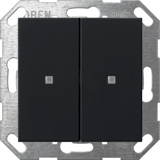 Gira KNX drukc. wip 2-v System 55 zwart m