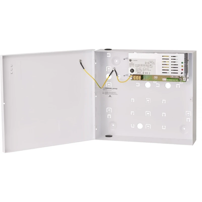 Maasland Security Netvoeding 12V 10A in stalen behuizing incl. snoer 230V