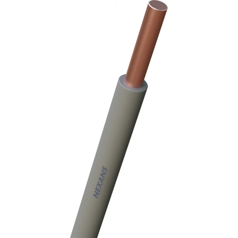 Nexans H07Z1-U Cca Installatiedraad 4mm² grijs 1M 10559560