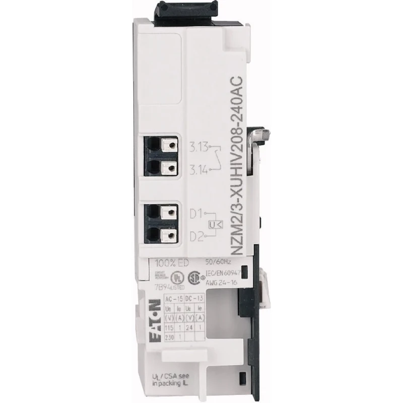 Eaton Onderspanningspoel NZM2/3 2xM voorijlend 12V DC Push-in