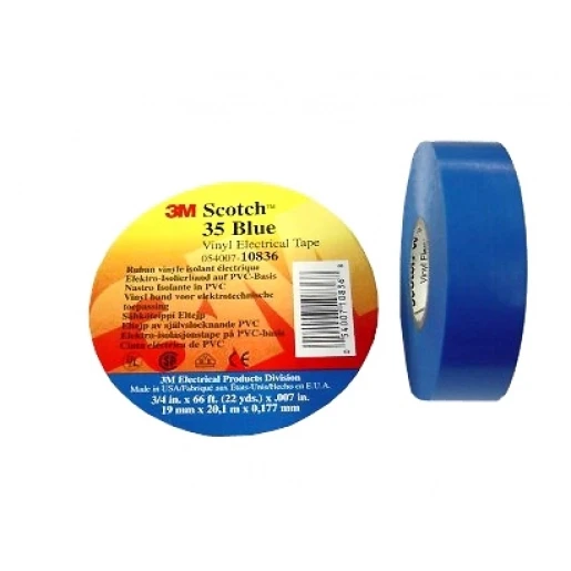 3M Scotch vinyl zelffuserende tape 19mmx20m pvc blauw