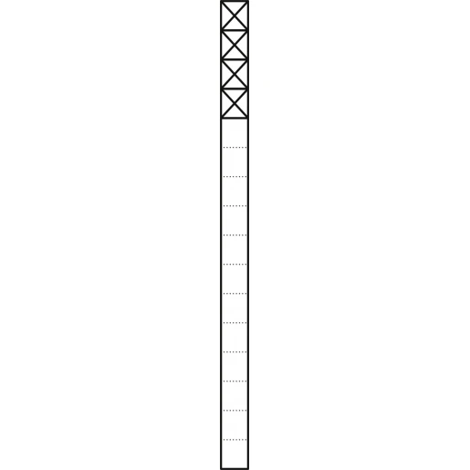 Siedle Communicatiezuil Vrijstaand aluminium 4 modules 1644mm 200038264-00