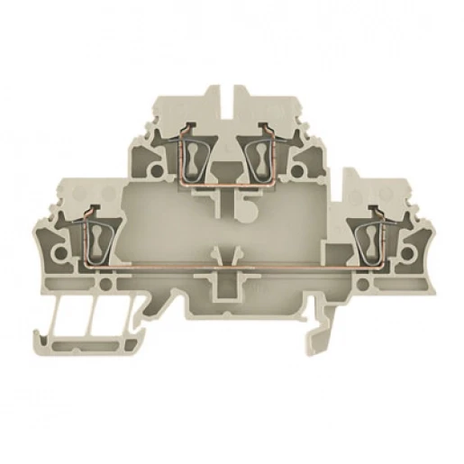 Weidmuller Verbindingsrijgklem 0,5-2,5mm² eendr. 0,5-4mm² meerdr. Beige