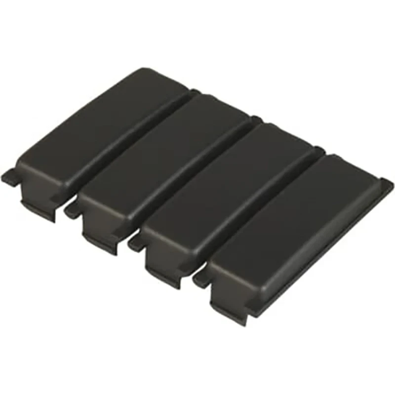 ABB Hafonorm afdekprofiel voor kast/lessenaar kunststof 70mm zwart/antraciet