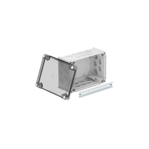 OBO KABELDOOS MET HOGE TRANSPARANTE DEKSEL 285X201X139 LICHTGRIJS 7035