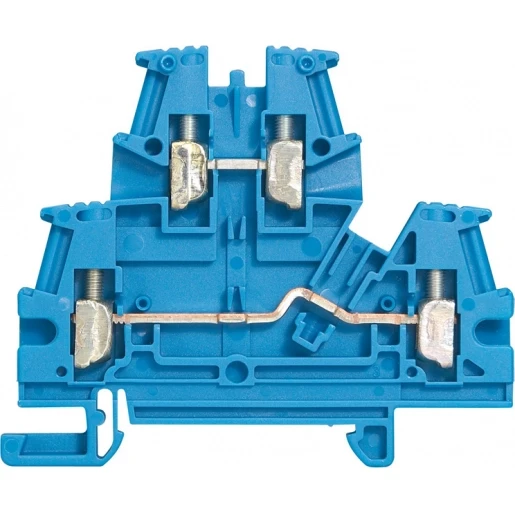 Legrand RIJGKLEM 2ETAGES VIKING3 4MM2 BLAUW